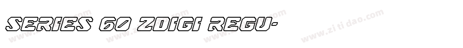 Series 60 ZDigi Regu字体转换
